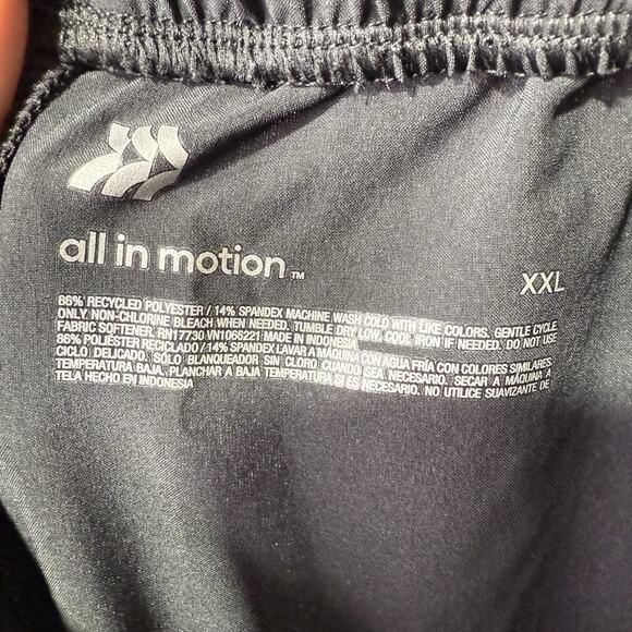 All in Motion Women’s XXL Black Woven Wide Leg Pants Loose Fit Drawstring Waist - Picture 4 of 10